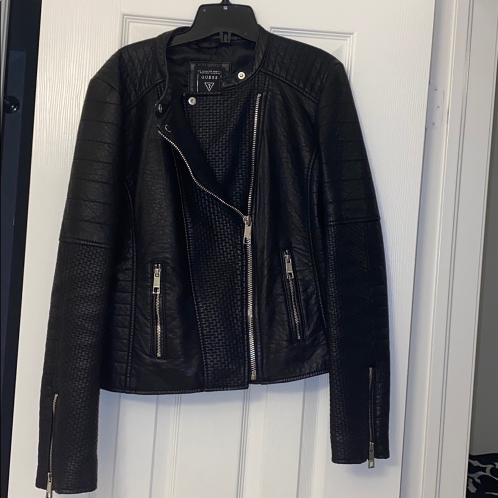 BRAND NEW GUESS LEATHER JACKET‼️‼️